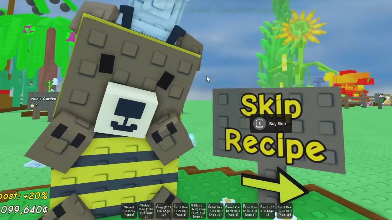 Grow a Garden: All Bizzy Bear Quest Recipes