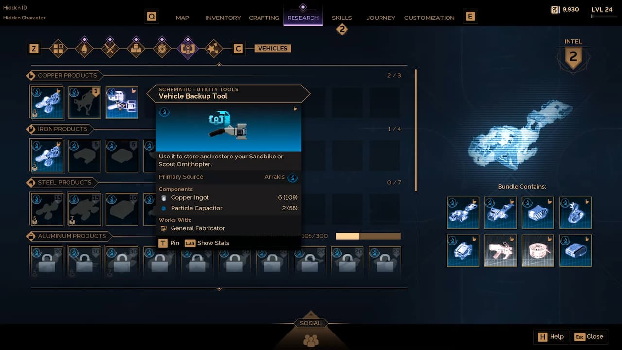Dune Awakening Inventory