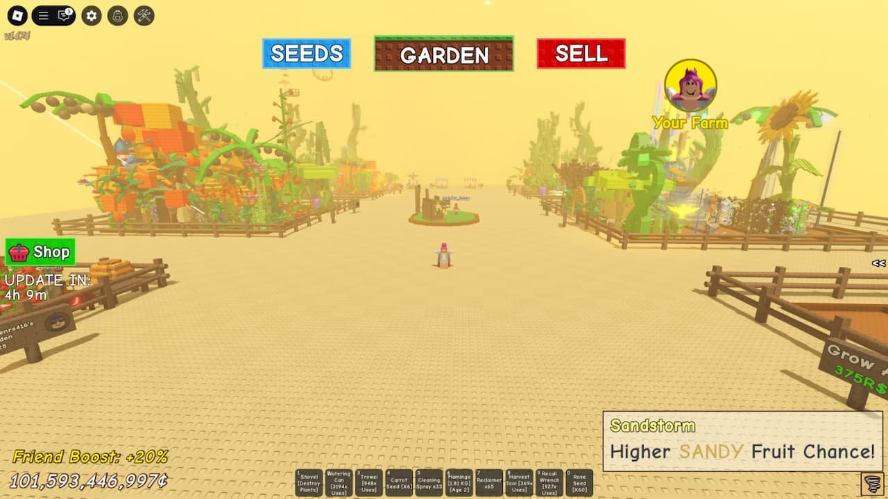 Grow a Garden Sandy Mutation & Sandstorm Weather: How To Get